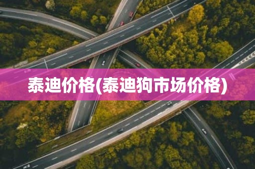 泰迪价格(泰迪狗市场价格)