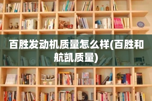 百胜发动机质量怎么样(百胜和航凯质量)