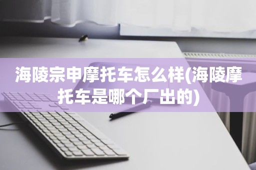 海陵宗申摩托车怎么样(海陵摩托车是哪个厂出的)