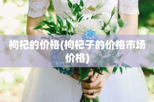 枸杞的价格(枸杞子的价格市场价格)