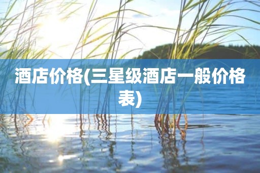 酒店价格(三星级酒店一般价格表)