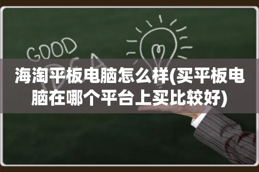 海淘平板电脑怎么样(买平板电脑在哪个平台上买比较好)