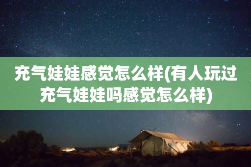 充气娃娃感觉怎么样(有人玩过充气娃娃吗感觉怎么样)