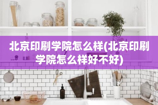 北京印刷学院怎么样(北京印刷学院怎么样好不好)