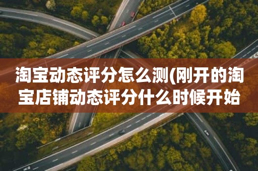 淘宝动态评分怎么测(刚开的淘宝店铺动态评分什么时候开始显示)