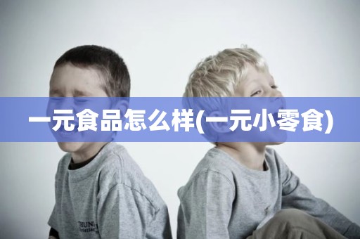 一元食品怎么样(一元小零食)