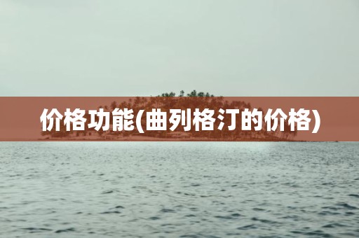 价格功能(曲列格汀的价格)