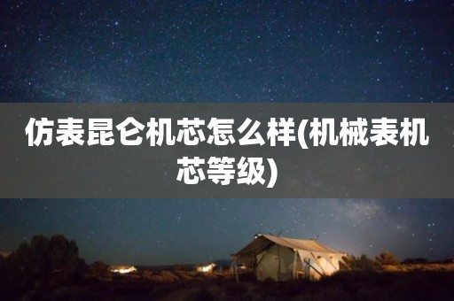 仿表昆仑机芯怎么样(机械表机芯等级)