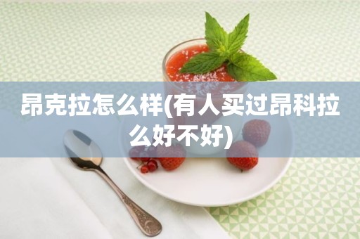 昂克拉怎么样(有人买过昂科拉么好不好)