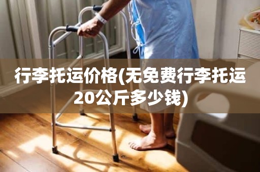 行李托运价格(无免费行李托运20公斤多少钱)