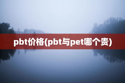 pbt价格(pbt与pet哪个贵)