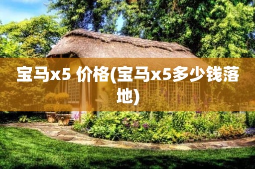 宝马x5 价格(宝马x5多少钱落地)