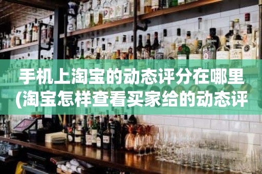 手机上淘宝的动态评分在哪里(淘宝怎样查看买家给的动态评分)