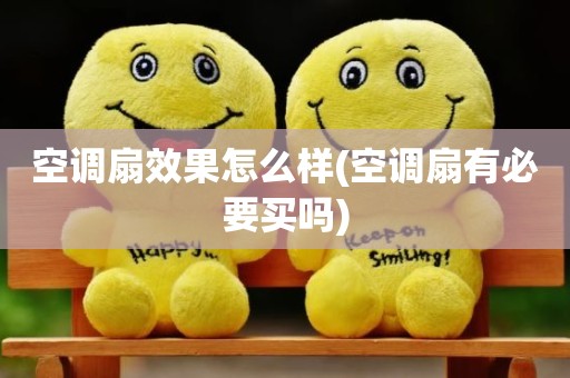 空调扇效果怎么样(空调扇有必要买吗)