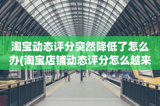 淘宝动态评分突然降低了怎么办(淘宝店铺动态评分怎么越来越低)