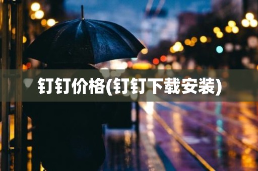 钉钉价格(钉钉下载安装)