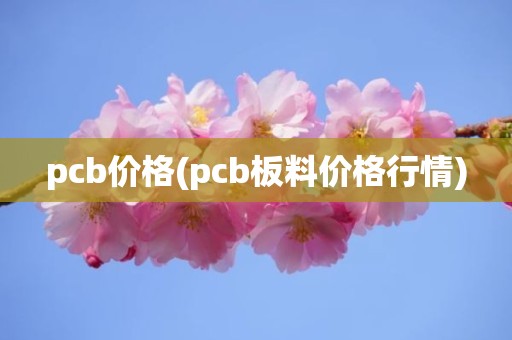 pcb价格(pcb板料价格行情)