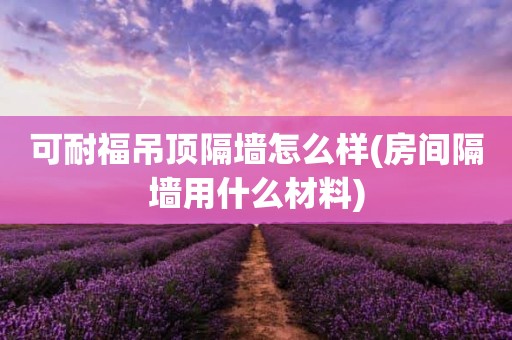 可耐福吊顶隔墙怎么样(房间隔墙用什么材料)