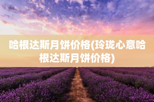哈根达斯月饼价格(玲珑心意哈根达斯月饼价格)