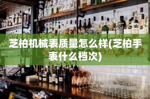 芝柏机械表质量怎么样(芝柏手表什么档次)