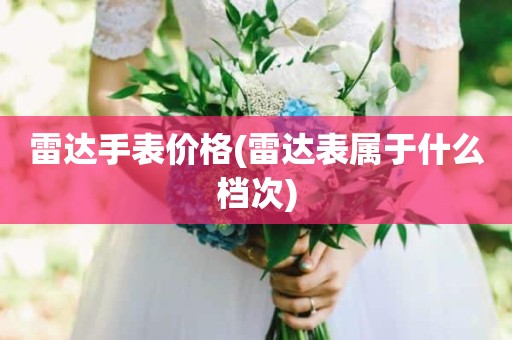 雷达手表价格(雷达表属于什么档次)