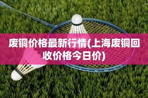 废铜价格最新行情(上海废铜回收价格今日价)