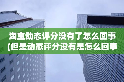 淘宝动态评分没有了怎么回事(但是动态评分没有是怎么回事)