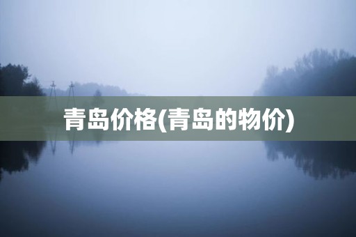 青岛价格(青岛的物价)