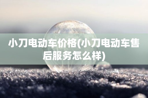 小刀电动车价格(小刀电动车售后服务怎么样)