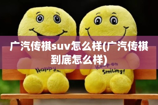 广汽传祺suv怎么样(广汽传祺到底怎么样)