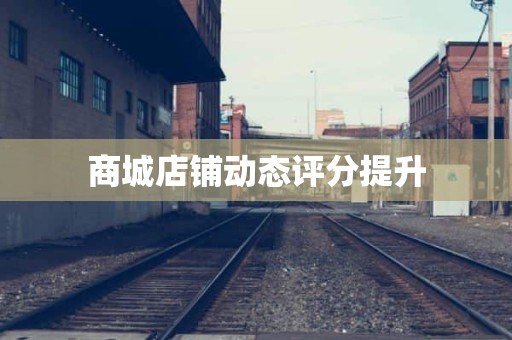 商城店铺动态评分提升