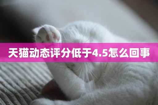 天猫动态评分低于4.5怎么回事