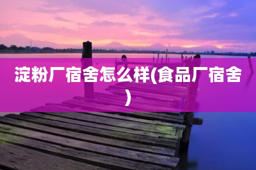 淀粉厂宿舍怎么样(食品厂宿舍)