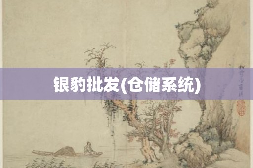 银豹批发(仓储系统)
