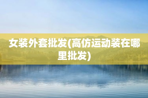 女装外套批发(高仿运动装在哪里批发)