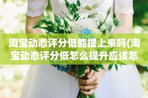 淘宝动态评分低能提上来吗(淘宝动态评分低怎么提升应该怎么做)