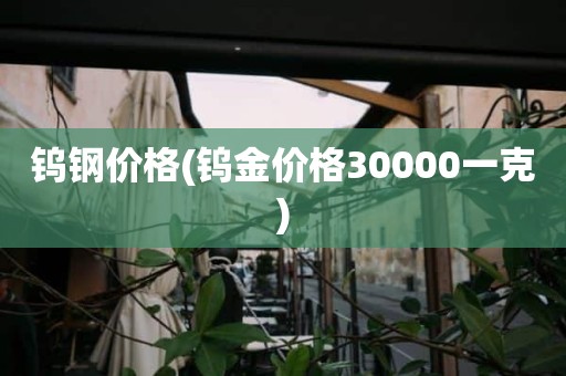 钨钢价格(钨金价格30000一克)