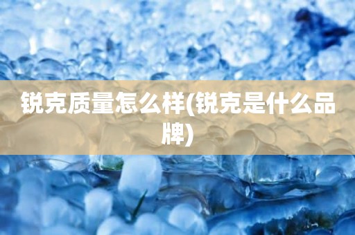 锐克质量怎么样(锐克是什么品牌)