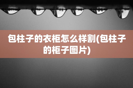 包柱子的衣柜怎么样割(包柱子的柜子图片)