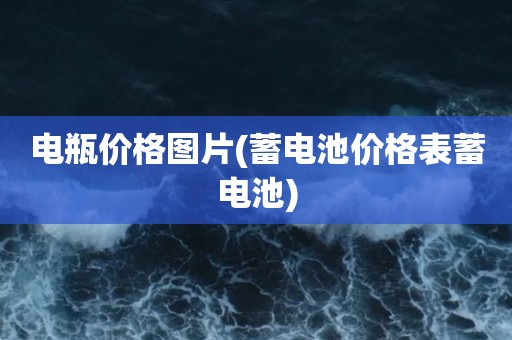 电瓶价格图片(蓄电池价格表蓄电池)
