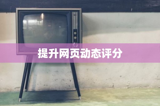 提升网页动态评分