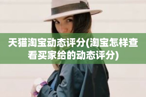 天猫淘宝动态评分(淘宝怎样查看买家给的动态评分)
