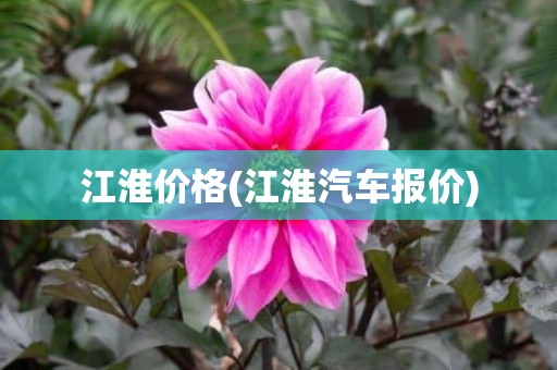 江淮价格(江淮汽车报价)