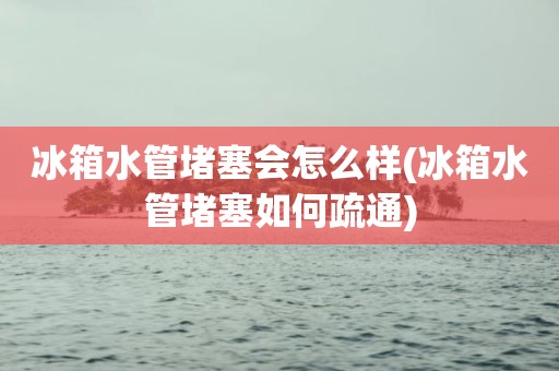 冰箱水管堵塞会怎么样(冰箱水管堵塞如何疏通)