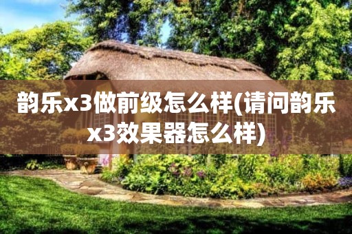 韵乐x3做前级怎么样(请问韵乐x3效果器怎么样)