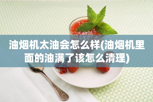 油烟机太油会怎么样(油烟机里面的油满了该怎么清理)