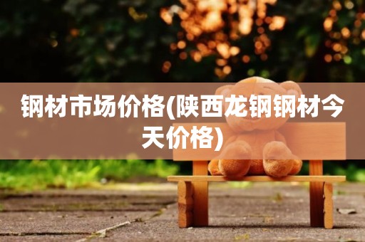 钢材市场价格(陕西龙钢钢材今天价格)