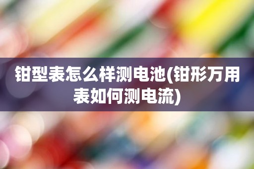 钳型表怎么样测电池(钳形万用表如何测电流)