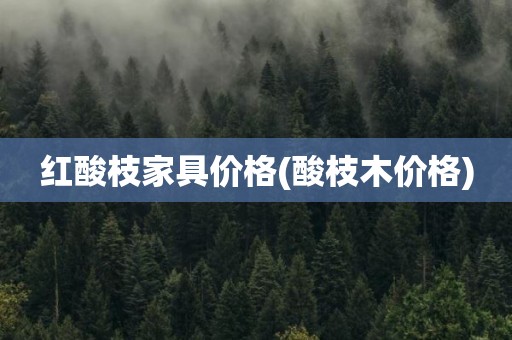 红酸枝家具价格(酸枝木价格)