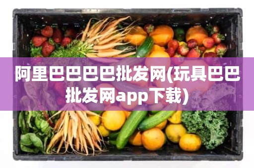 阿里巴巴巴巴批发网(玩具巴巴批发网app下载)